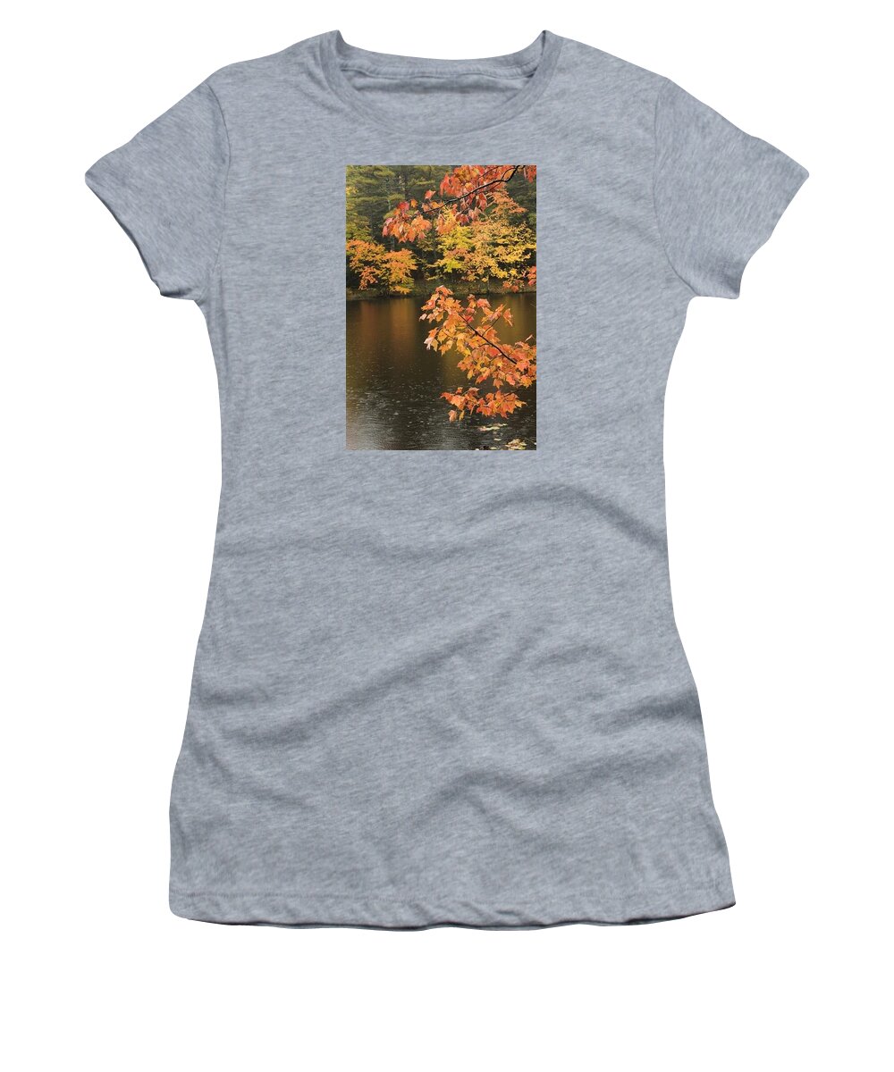 Autumn Women's T-Shirt featuring the photograph Autumn Leaves by Patricia Dennis