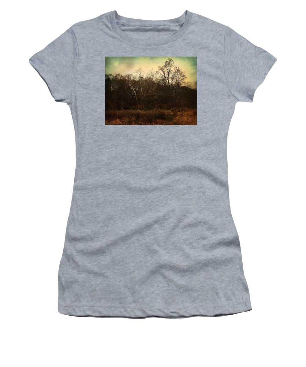 Fall Women's T-Shirt featuring the photograph Autumn majesty by Delona Seserman
