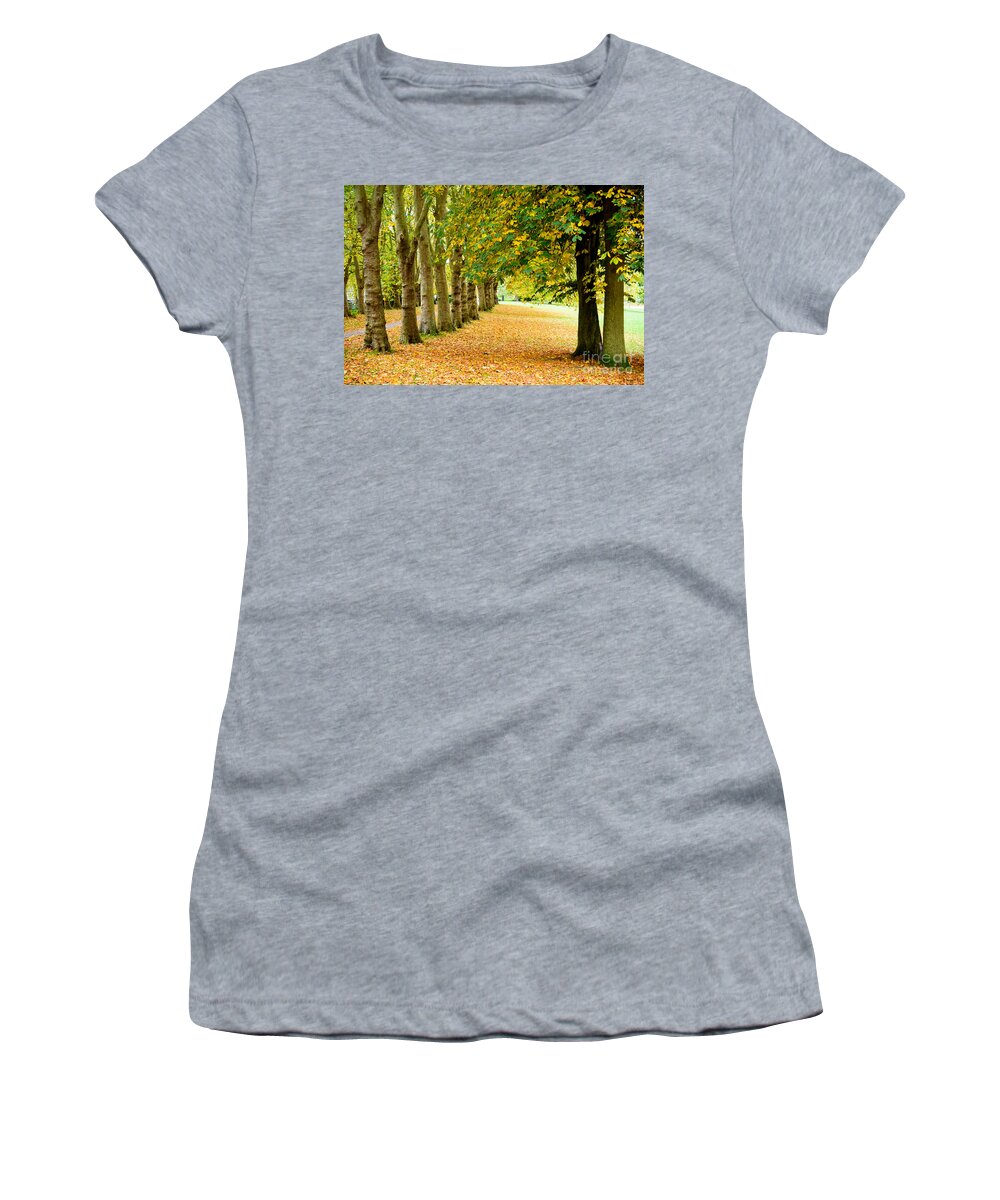 Autumn Women's T-Shirt featuring the photograph Autumn walk by Colin Rayner