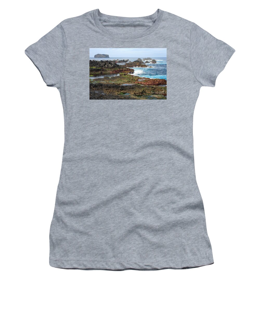 Atlantic Women's T-Shirt featuring the photograph Azores seascape by Gaspar Avila
