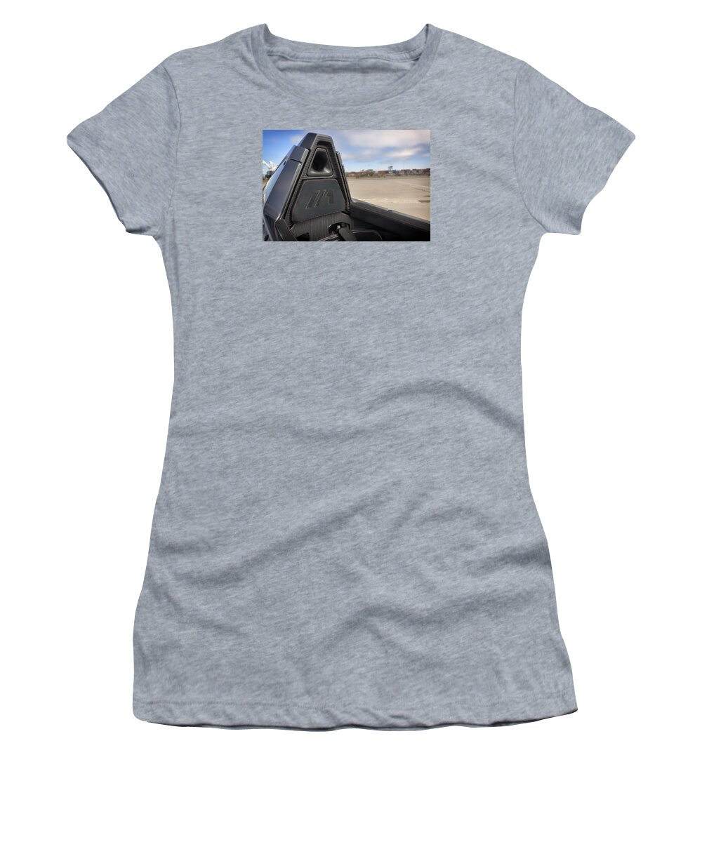 Bacmono Women's T-Shirt featuring the photograph BACMono Air Intake by ItzKirb Photography