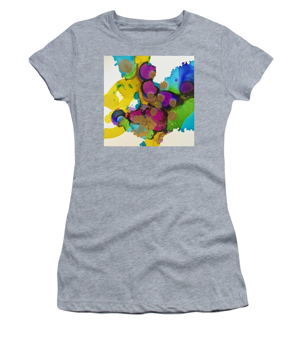 Abstract Women's T-Shirt featuring the painting Be More You by Tara Moorman