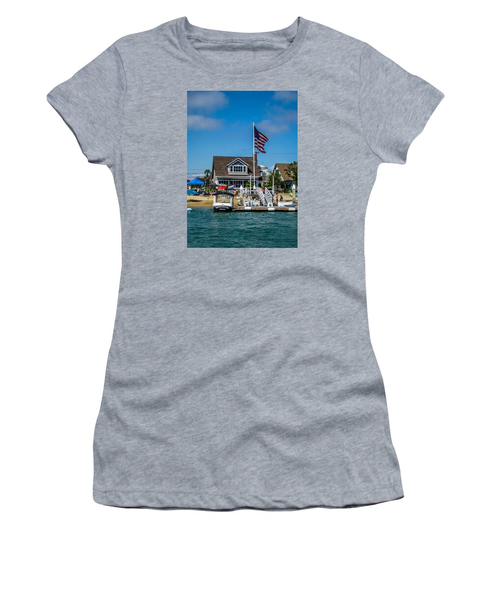 4th Of July Women's T-Shirt featuring the photograph Balboa Baby by Pamela Newcomb