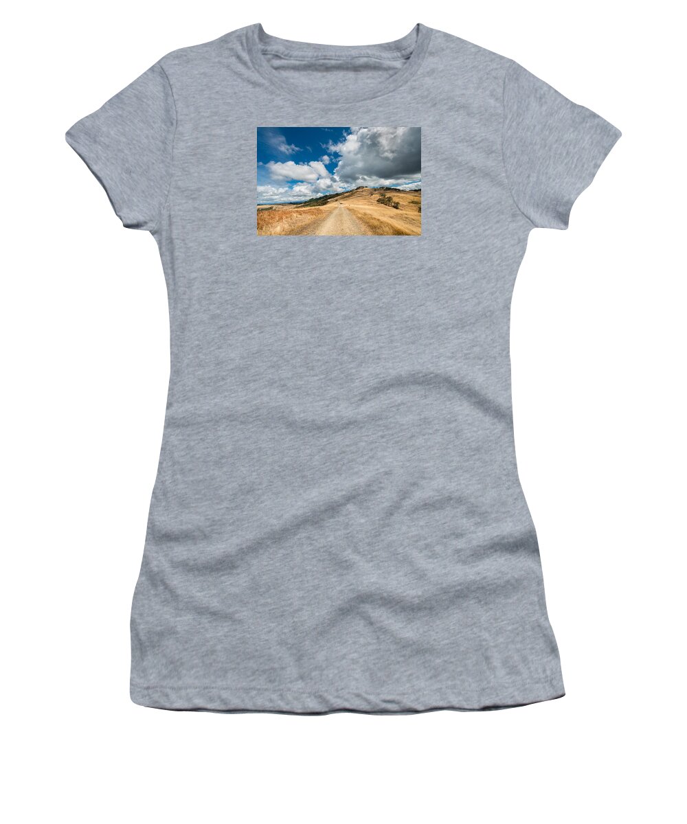 Road Women's T-Shirt featuring the photograph Ball Hills in Summer 3 by Greg Nyquist