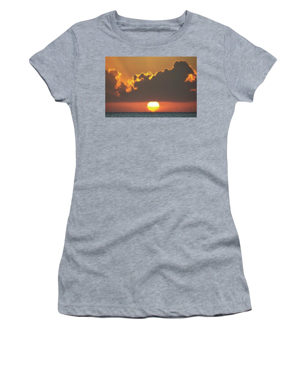 Clouds Women's T-Shirt featuring the photograph Ball of Fire by David Buhler