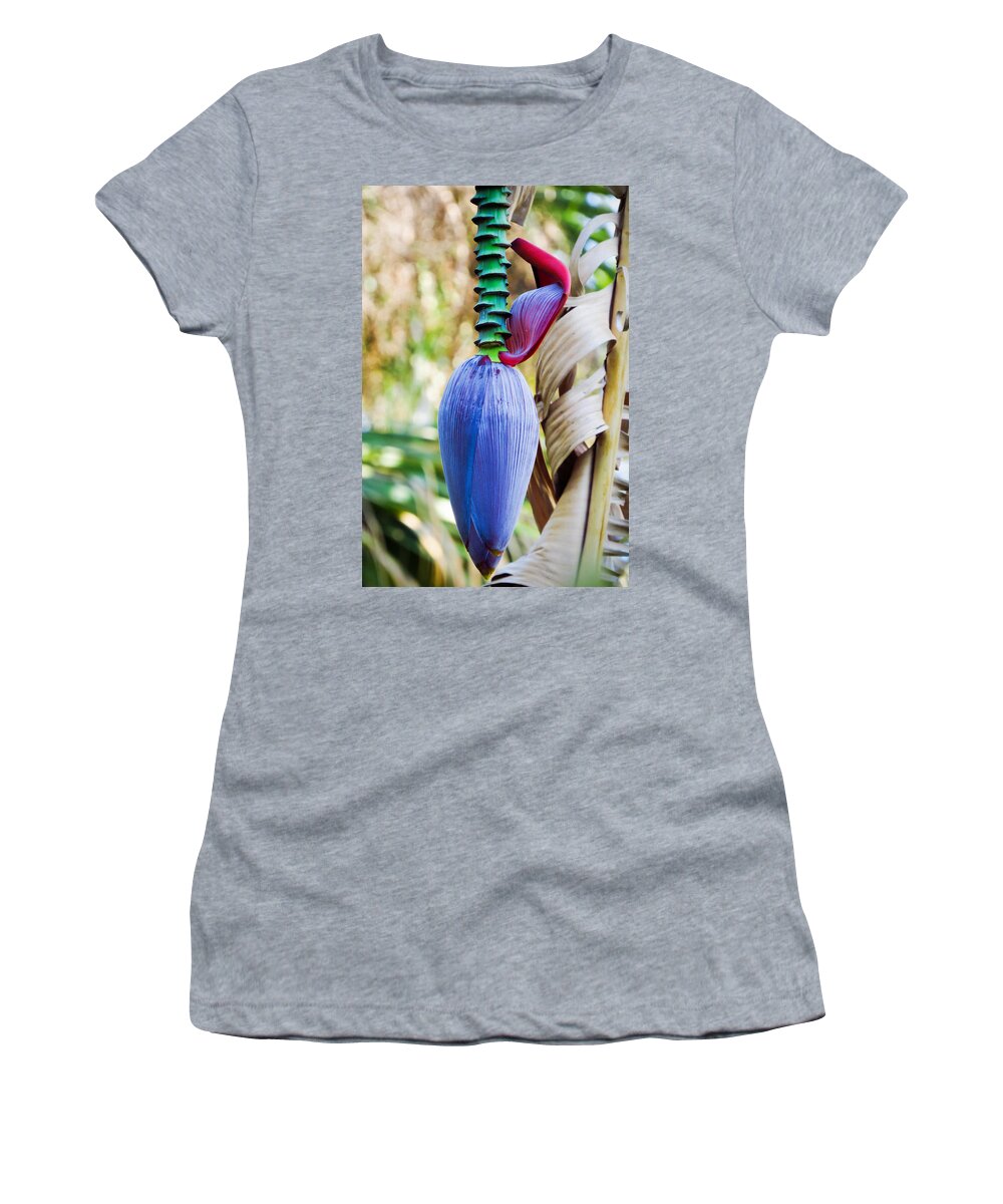 Nature Women's T-Shirt featuring the photograph Banana Bloom by Wanderbird Photographi LLC