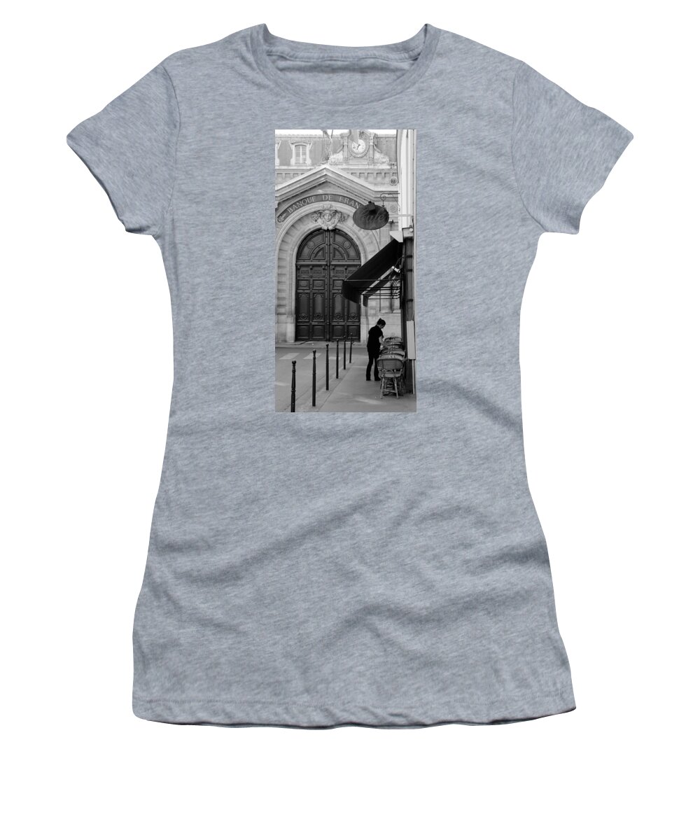 Paris Women's T-Shirt featuring the photograph Bank of France 1b by Andrew Fare