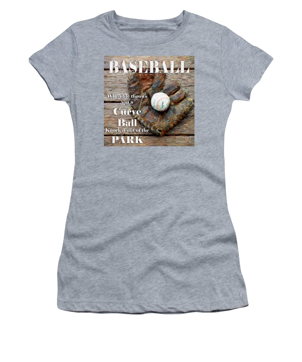 Baseball Women's T-Shirt featuring the photograph Baseball Wisdom by John Freidenberg