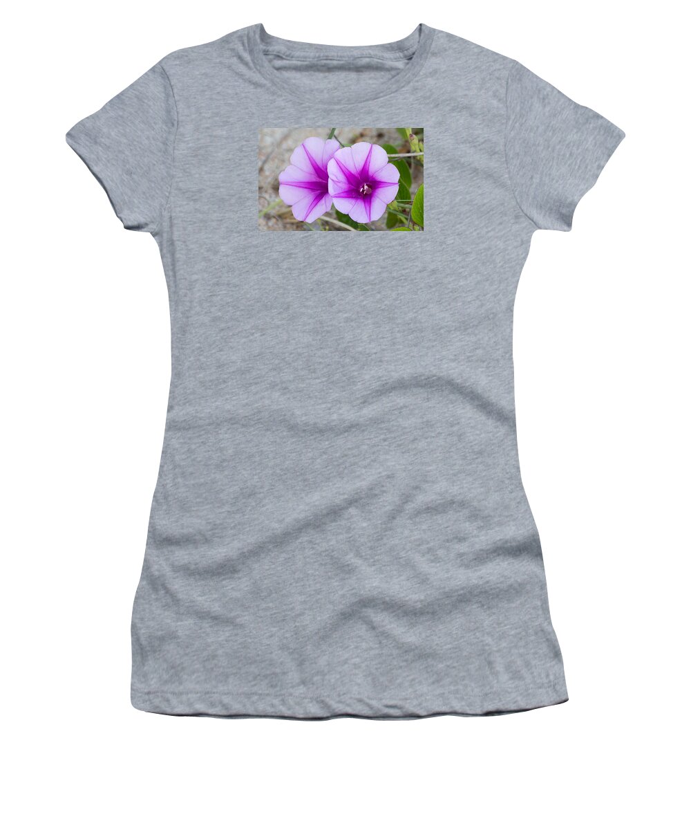 Flowers Women's T-Shirt featuring the photograph Beach Beauties by Kenneth Albin
