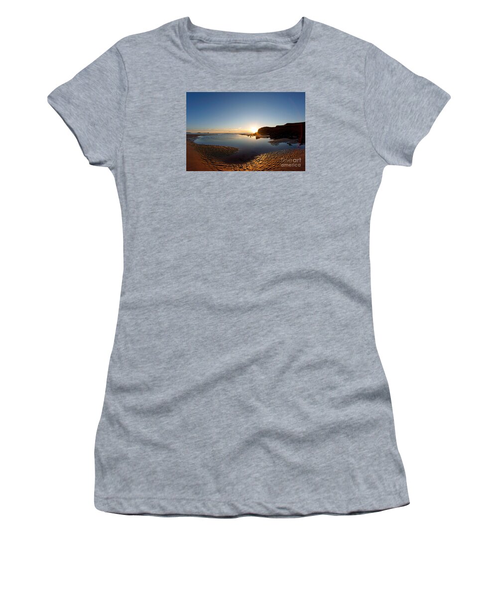 Llangennith Women's T-Shirt featuring the photograph Beach Textures by Minolta D