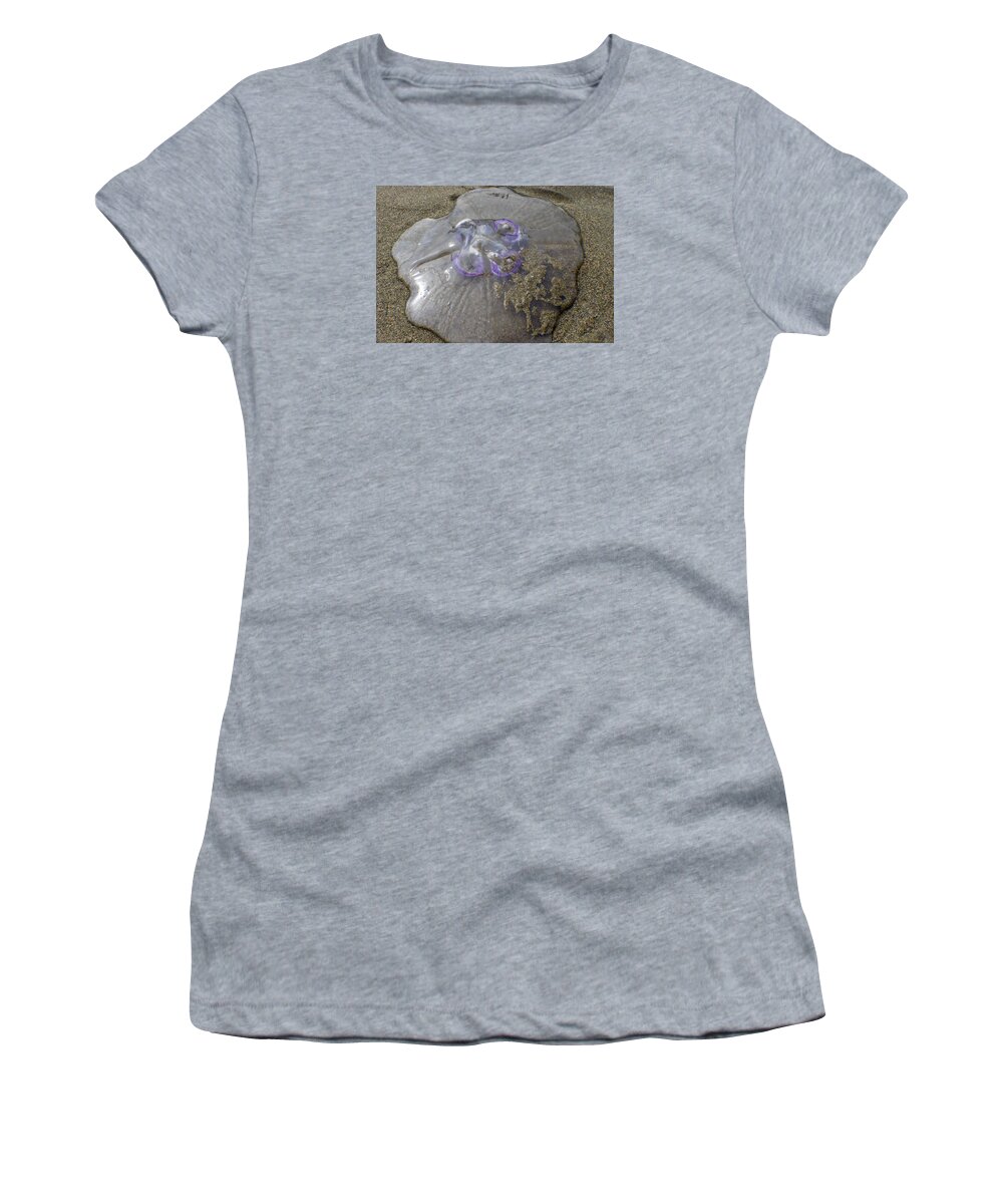 Adria Trail Women's T-Shirt featuring the photograph Beached Jelly by Adria Trail