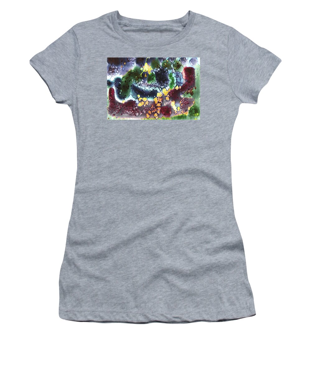 Beckoning Women's T-Shirt featuring the painting Beckoning by Ishwar Malleret