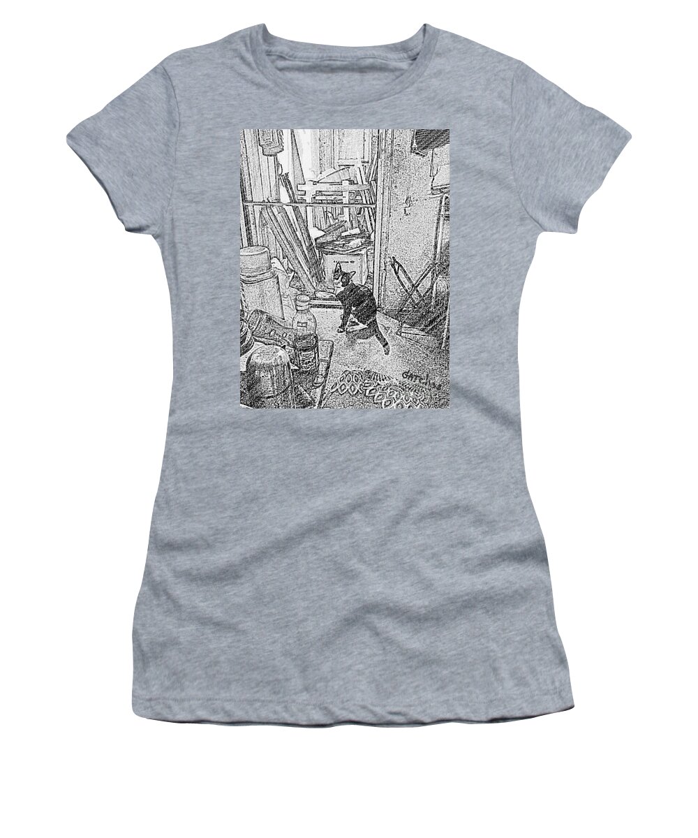 Crying Women's T-Shirt featuring the photograph Crying To Go Out by Sukalya Chearanantana