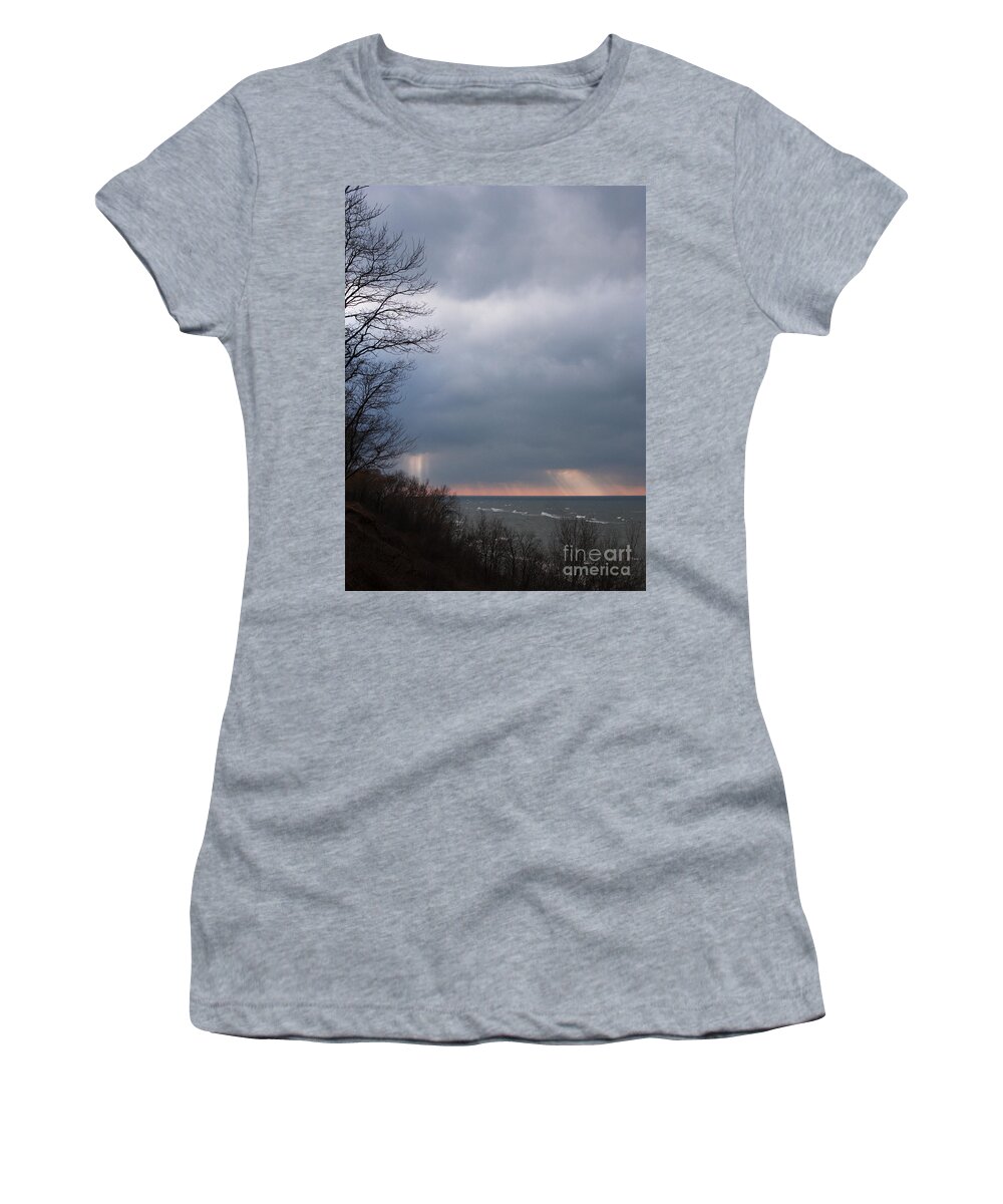 Lake Women's T-Shirt featuring the photograph Beginning to Clear by Ann Horn