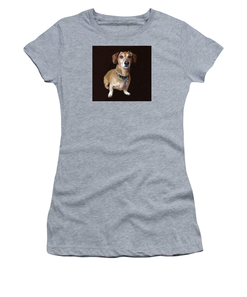 Dog Women's T-Shirt featuring the photograph Ben and Sharon Friend by Fortunate Findings Shirley Dickerson