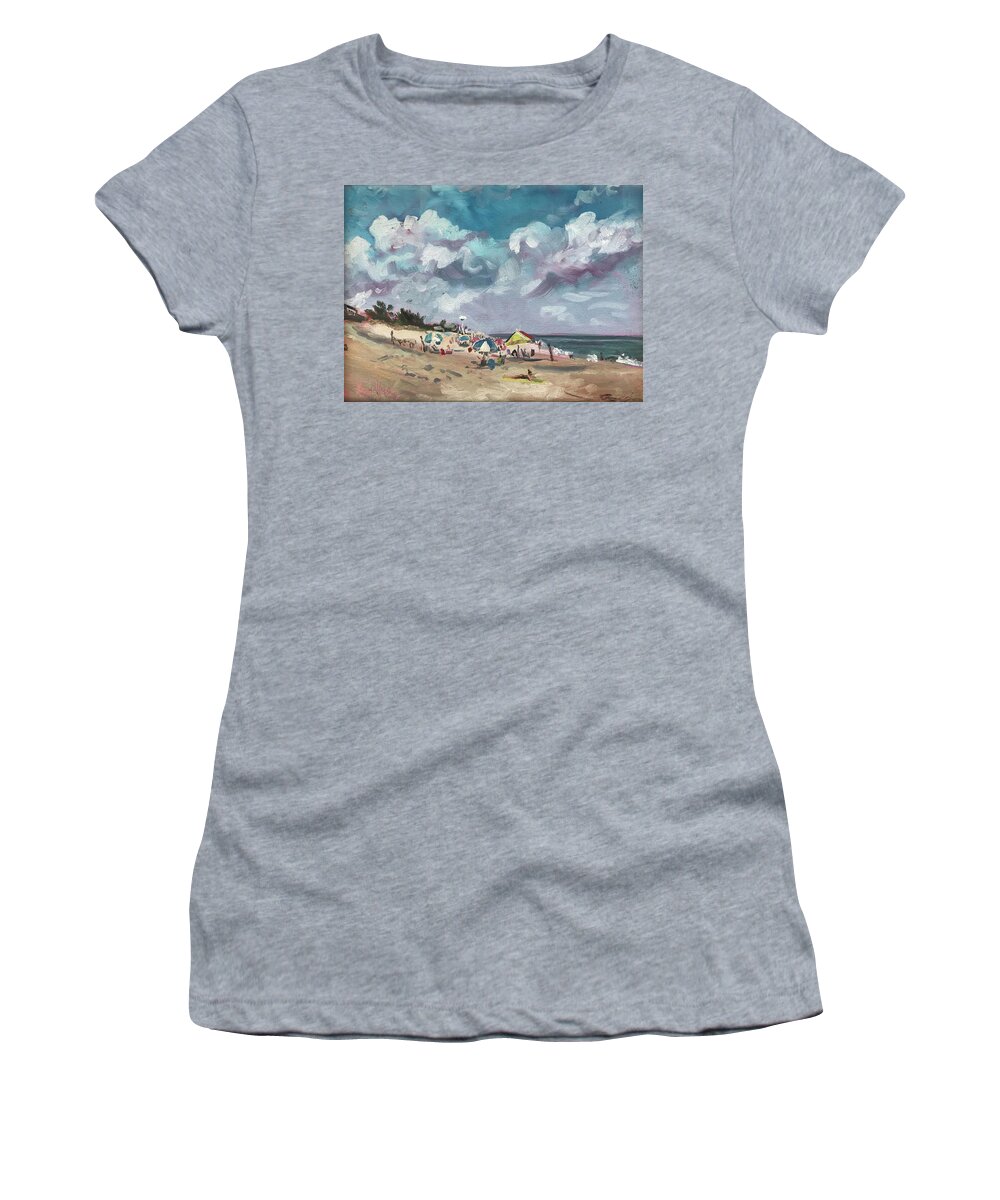 Impressionism Women's T-Shirt featuring the painting Bethany Sky by Maggii Sarfaty