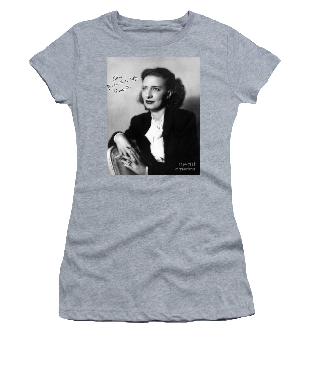 1945 Women's T-Shirt featuring the photograph Betty Smith (1896-1972) by Granger