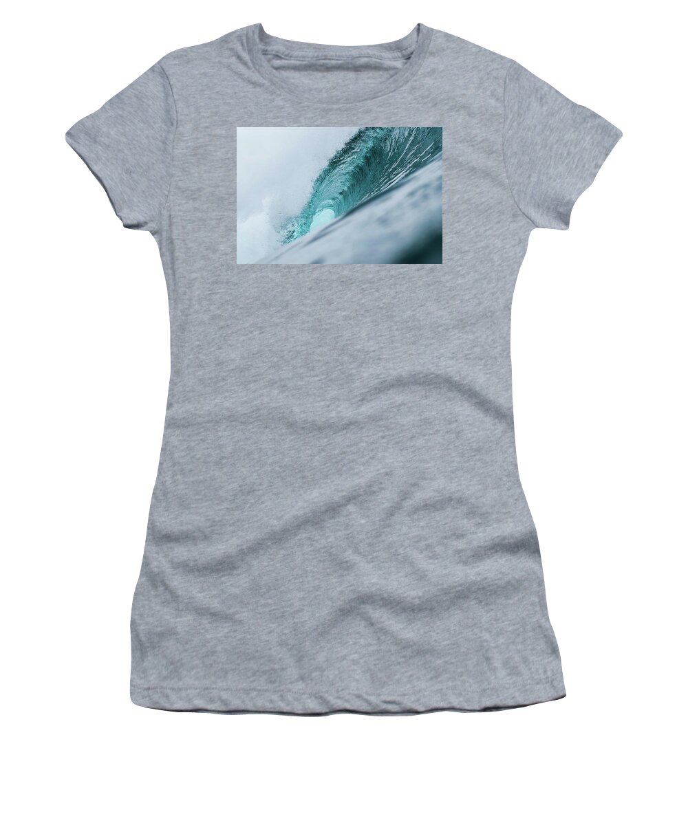 Waves Women's T-Shirt featuring the photograph Big Blue by Sebastian Musial