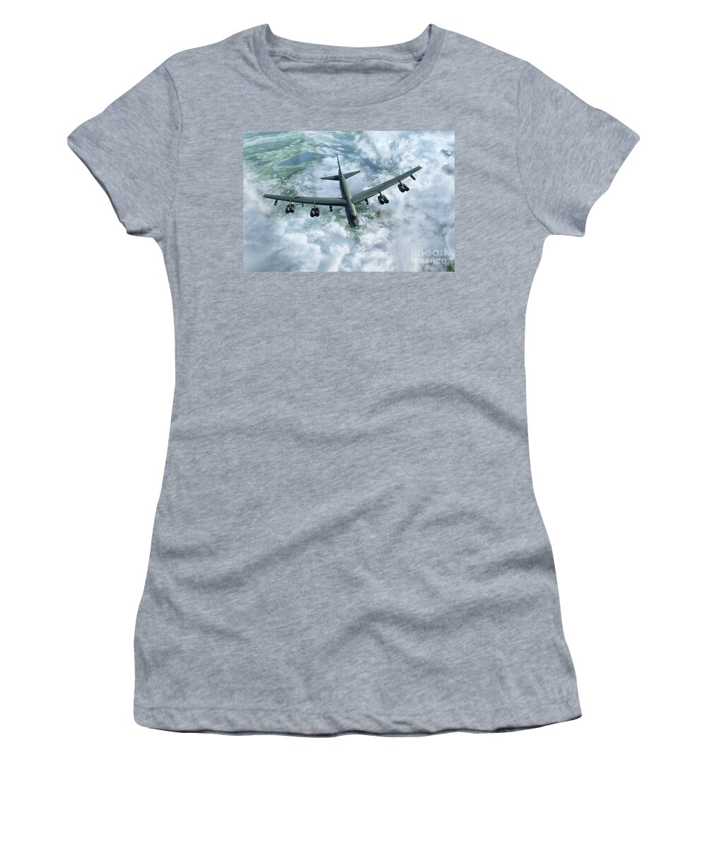 B52 Women's T-Shirt featuring the digital art Big Buff B52 by Airpower Art