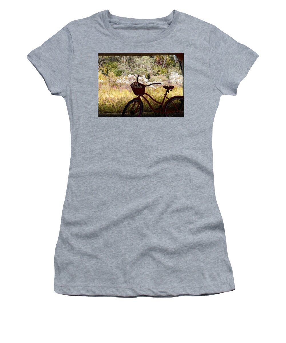 Bike Women's T-Shirt featuring the photograph Bike Florida Country by Deborah Ferree