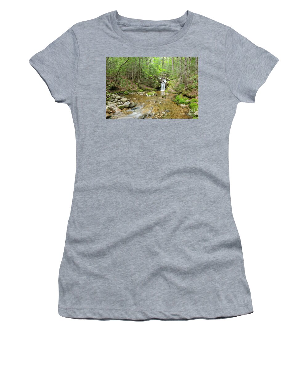 Backcountry Women's T-Shirt featuring the photograph Birch Island Brook - Lincoln, New Hampshire by Erin Paul Donovan