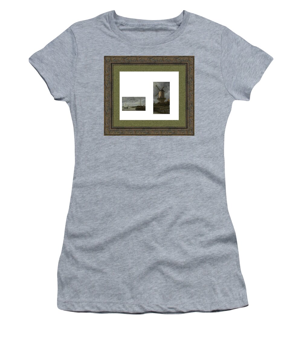  Women's T-Shirt featuring the digital art Black and White Collection by David Bridburg