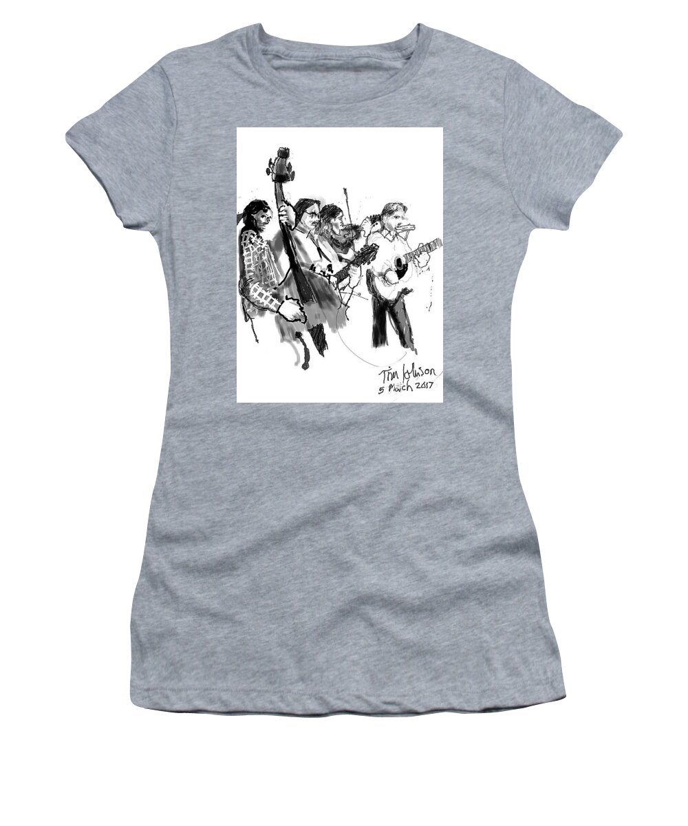 Blacksmith Women's T-Shirt featuring the painting Blacksmith II by Tim Johnson