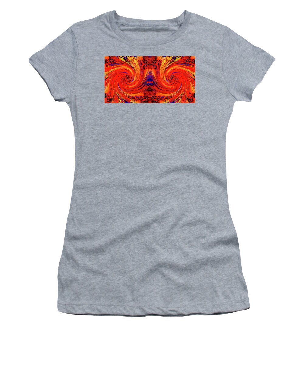 Abstract Women's T-Shirt featuring the photograph Blodger Abstract by John Williams