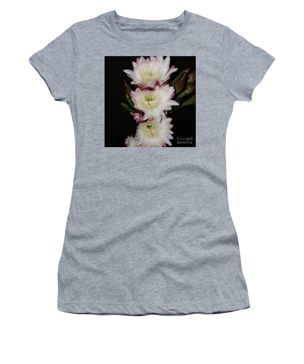 Night Women's T-Shirt featuring the digital art Bloom night by Yenni Harrison