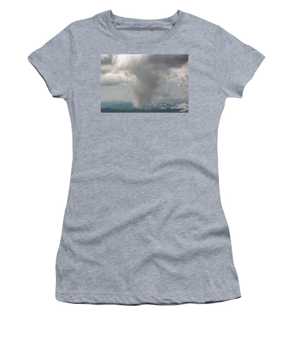 Blue Ridge Mountains Women's T-Shirt featuring the photograph Blue Ridge Tornado by Robert Loe