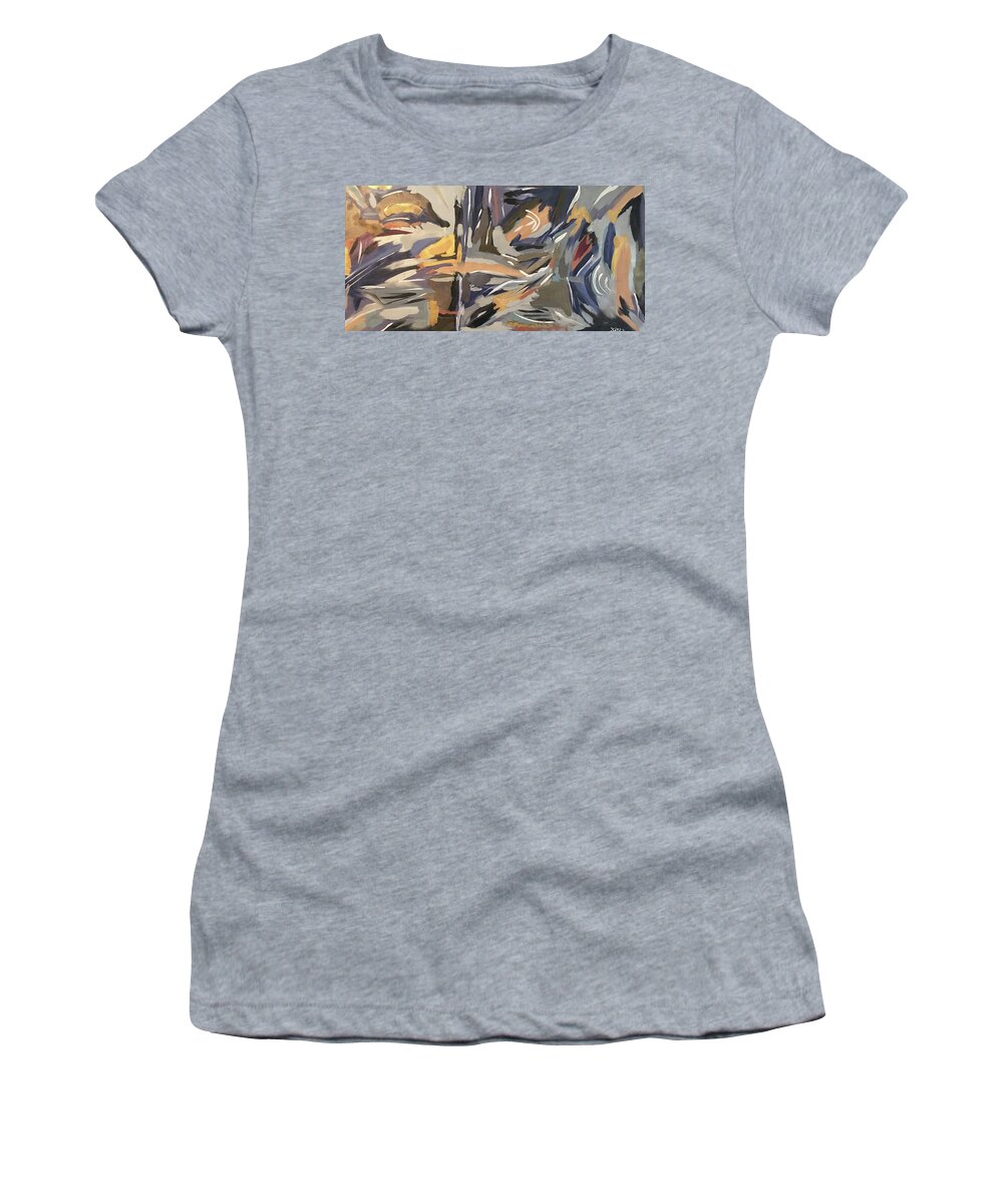 Blue Women's T-Shirt featuring the photograph Blue Wave by Key Artistry
