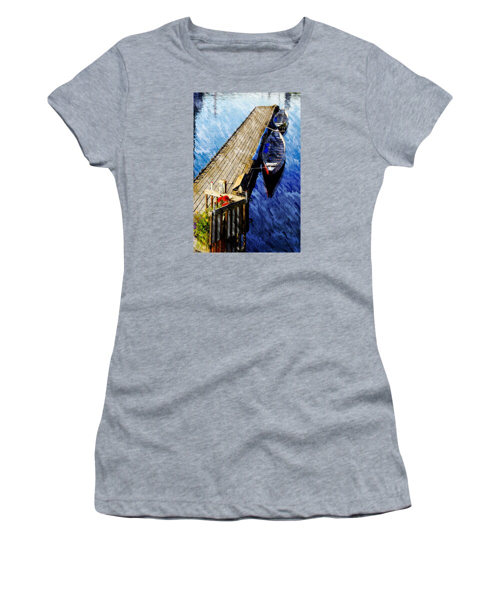 Boats Women's T-Shirt featuring the photograph Boats at Rest by Bill Howard