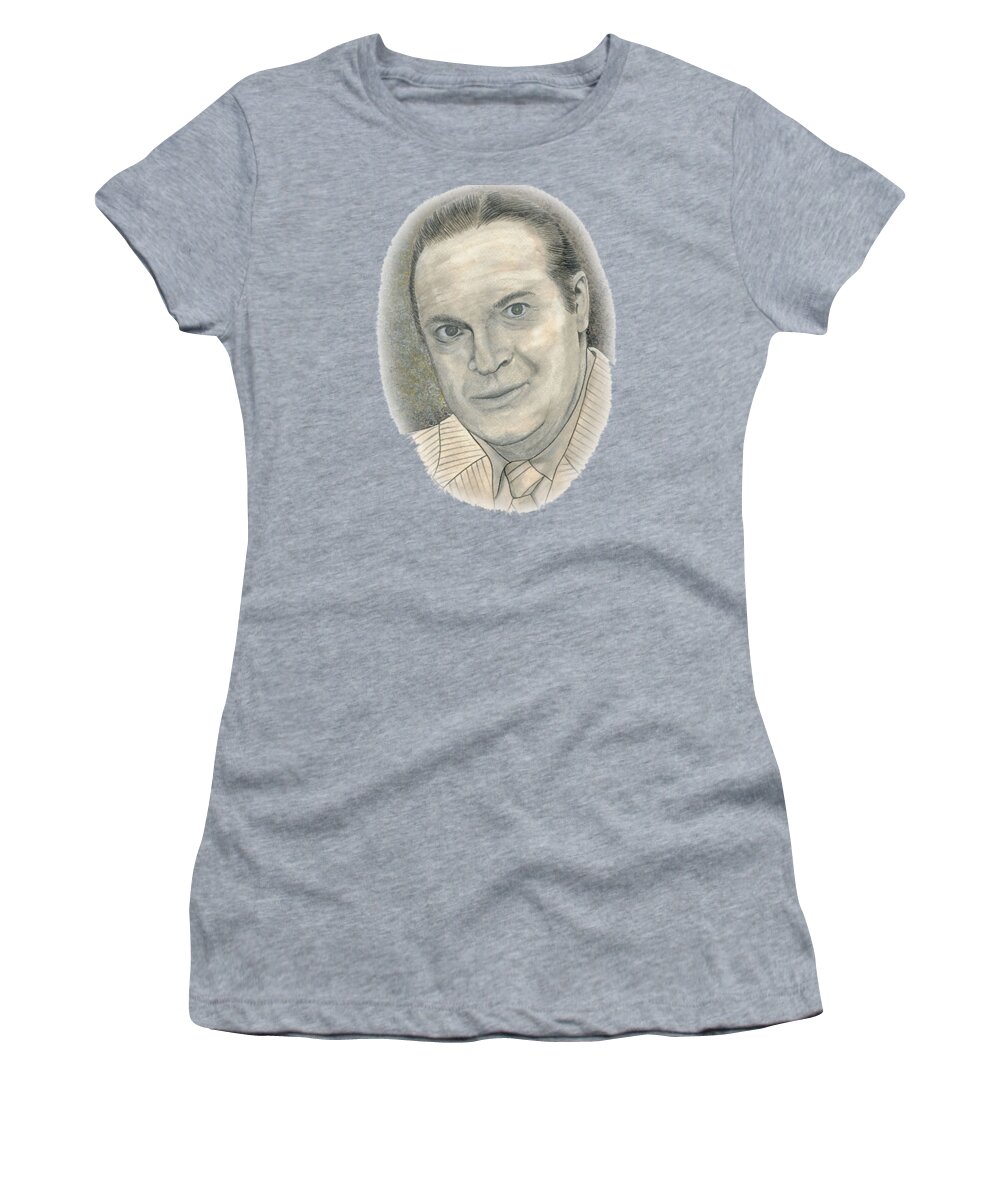 Bob Hope Women's T-Shirt featuring the painting Bob Hope T-shirt by Herb Strobino