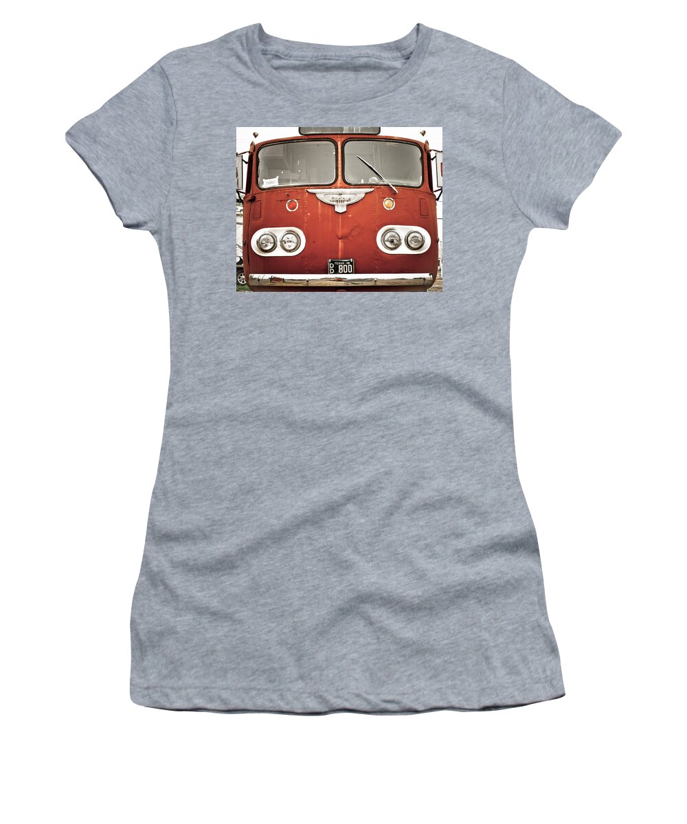 Bob Wills Women's T-Shirt featuring the photograph Bob Wills Bus by Adam Reinhart