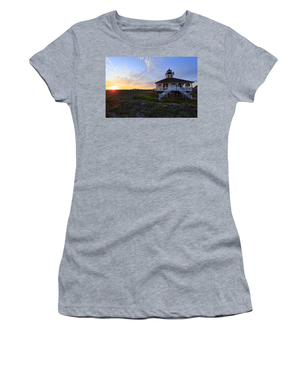 Usa Women's T-Shirt featuring the photograph Boca Grande Lighthouse, Gasparilla Island, Florida, U S A by Gary Corbett