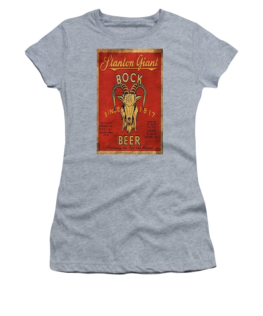 Vintage Women's T-Shirt featuring the digital art Bock Beer by Greg Sharpe