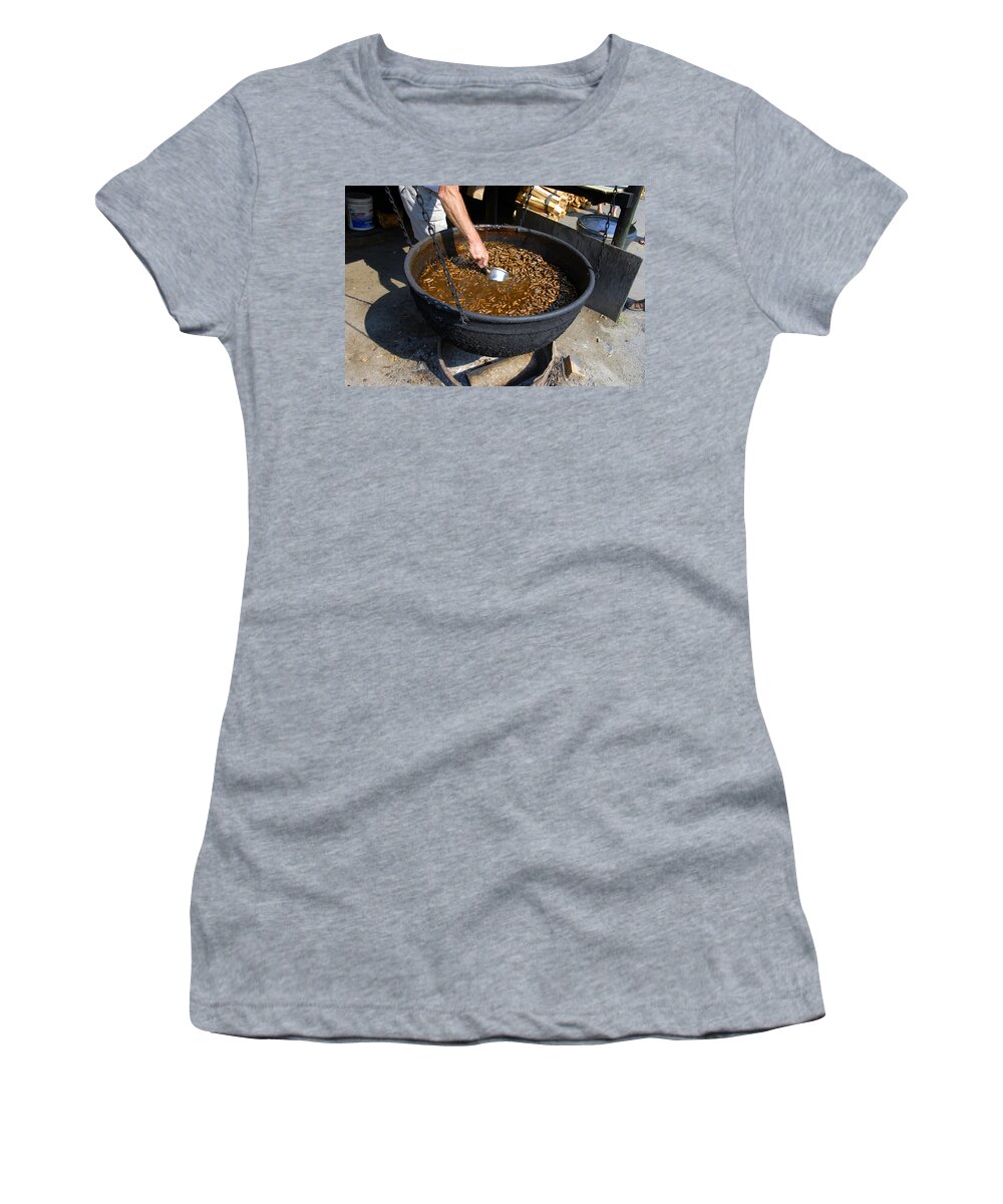 Boiled Peanuts Women's T-Shirt featuring the photograph Boiled Peanuts a southern tradition by David Lee Thompson
