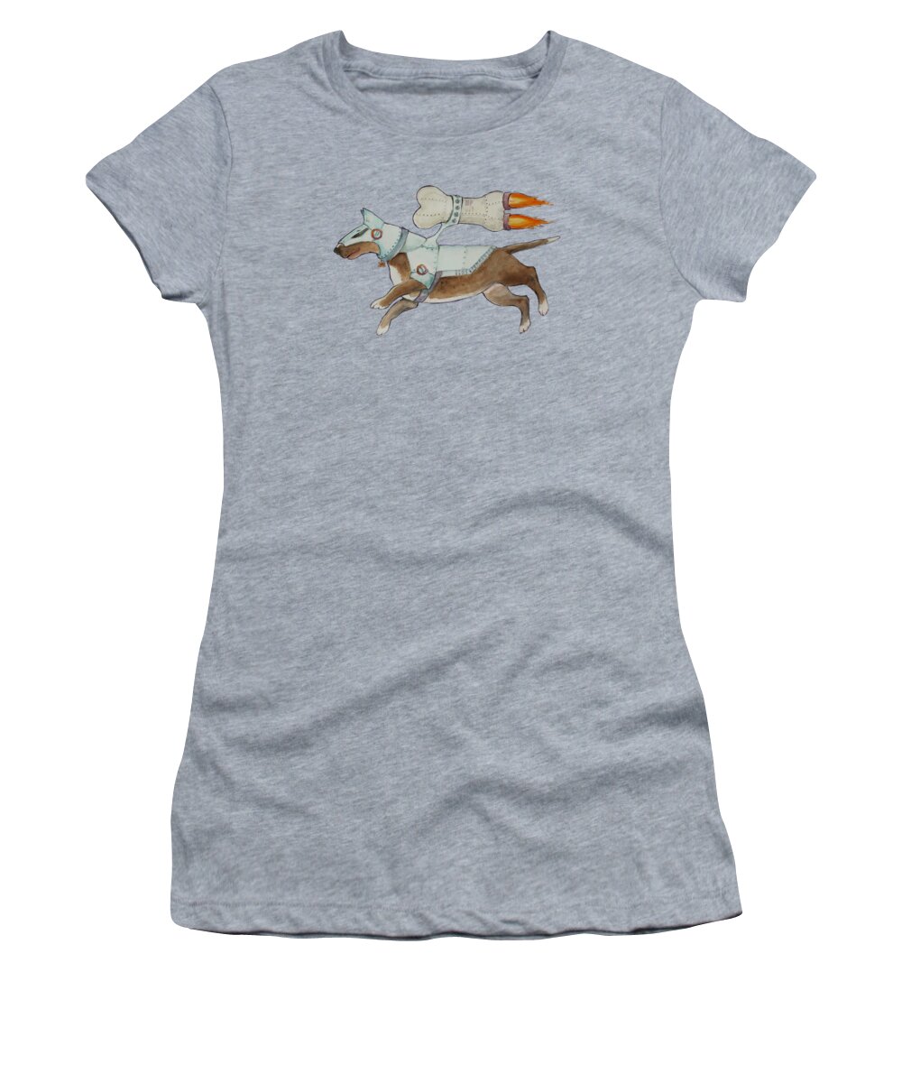 Noewi Women's T-Shirt featuring the painting Bone Commander by Jindra Noewi