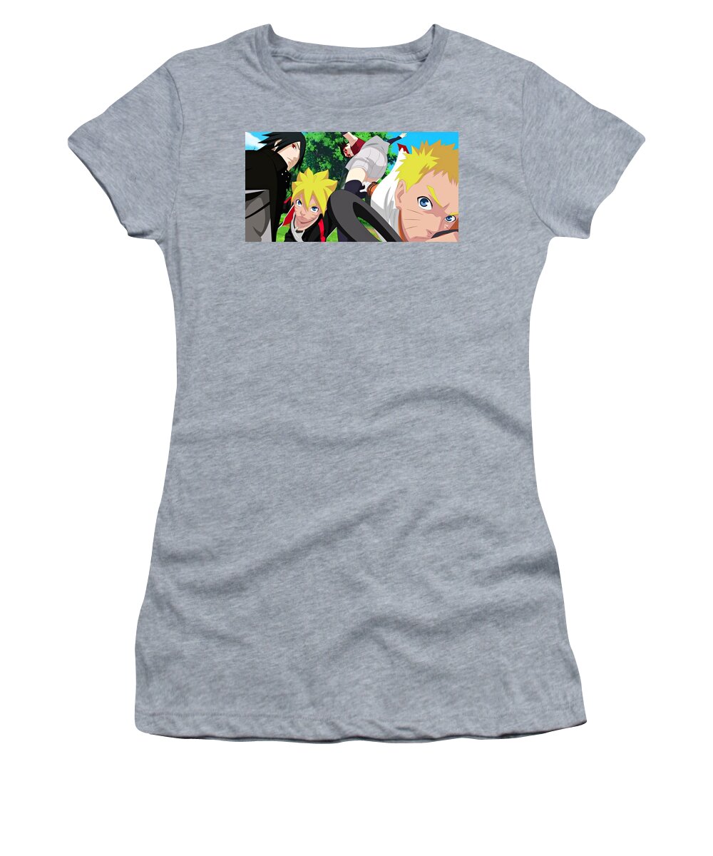 Boruto Naruto The Movie Women's T-Shirt featuring the digital art Boruto Naruto the Movie by Maye Loeser