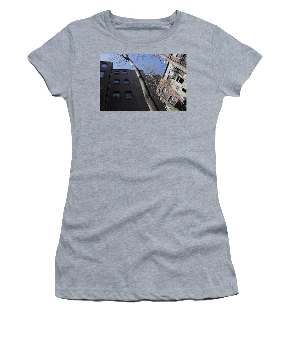 Perspective Women's T-Shirt featuring the photograph Boston by Valerie Collins