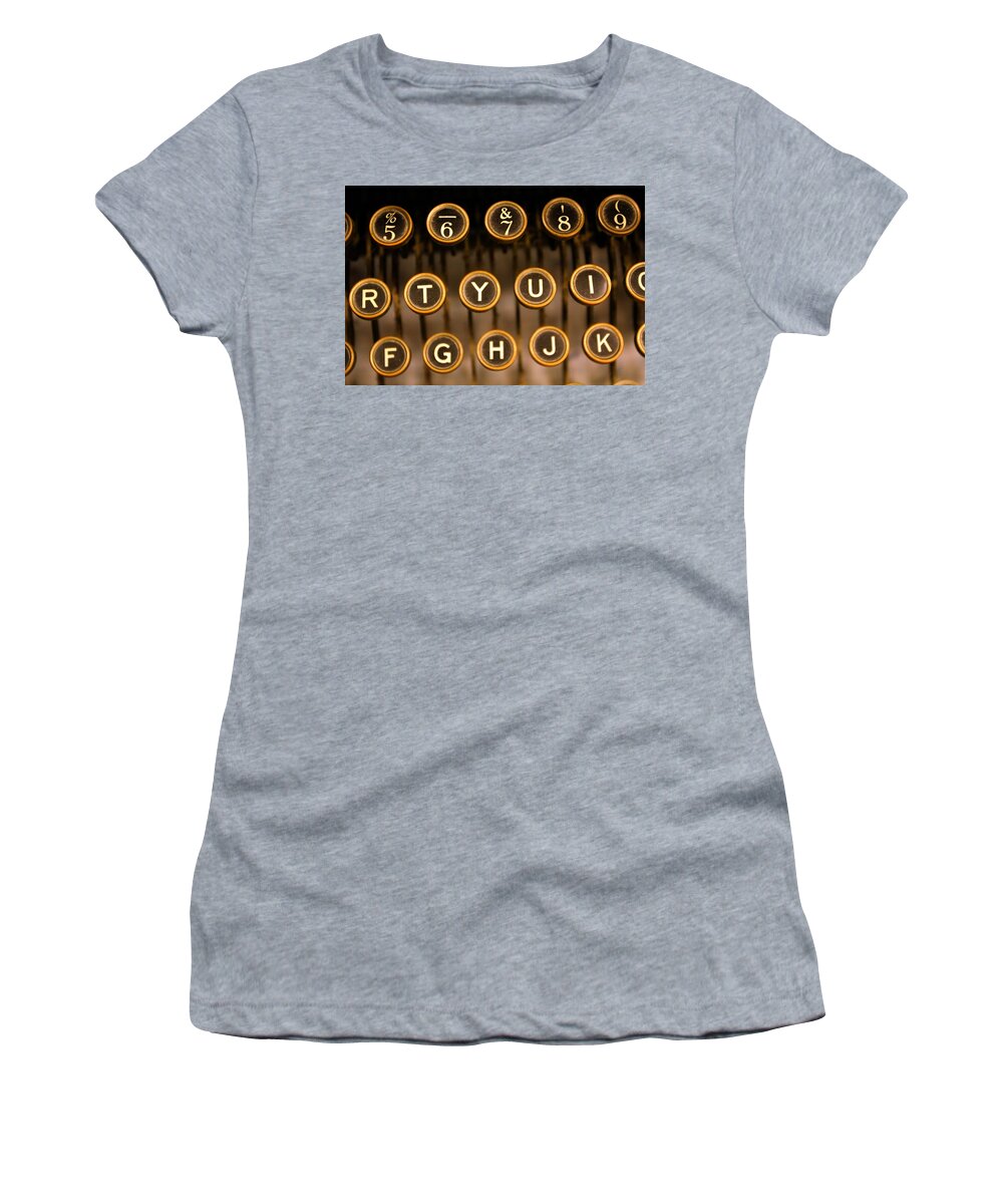 Typewriter Women's T-Shirt featuring the photograph Breaking the Code by William Rockwell