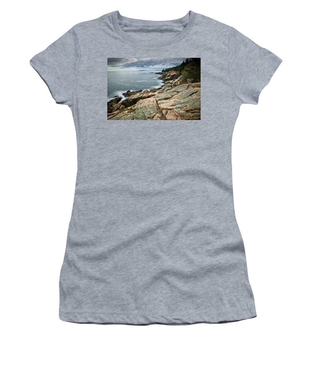Landscape Women's T-Shirt featuring the photograph Brewing Storm Over Otter Point by Brent L Ander