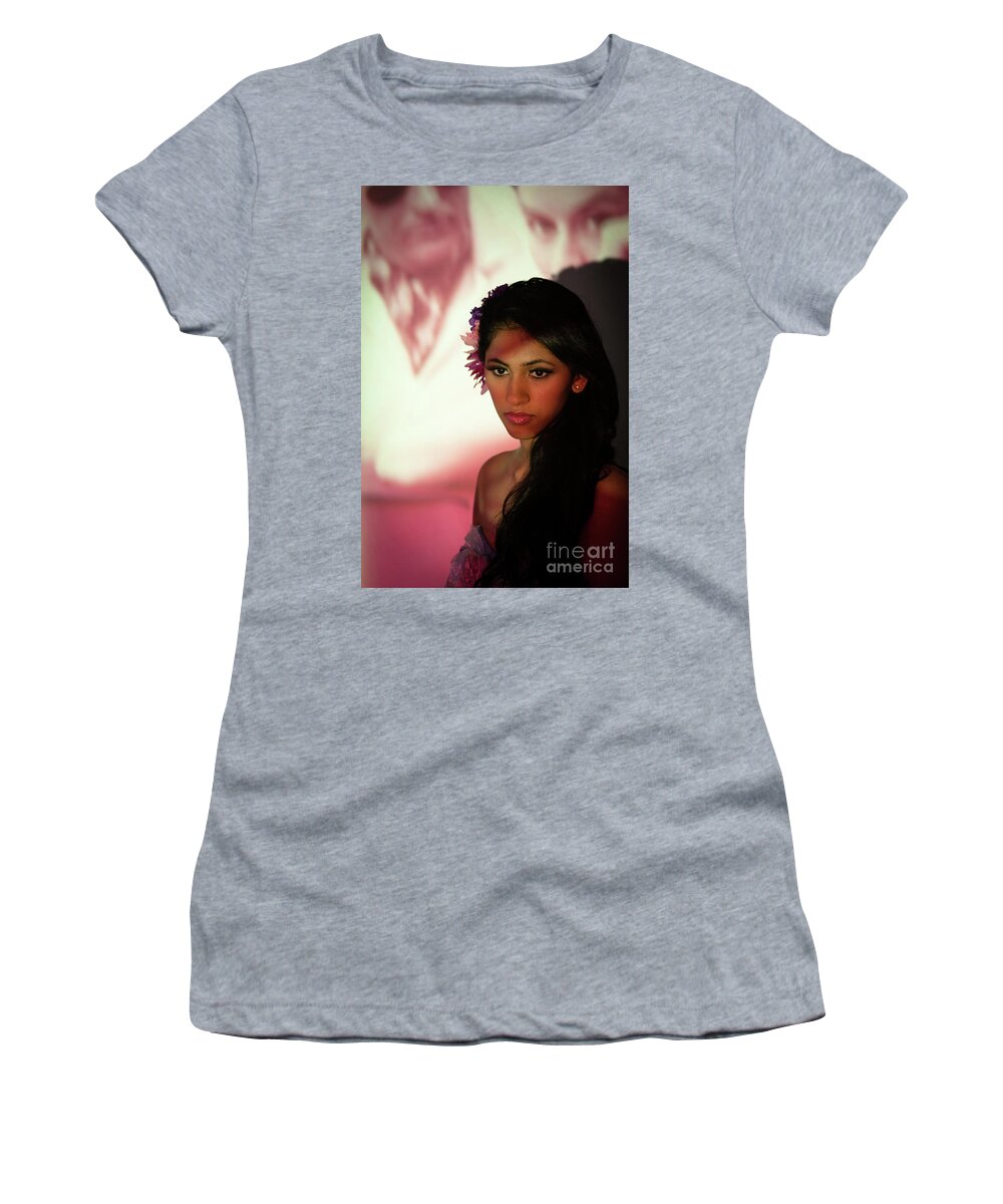 Model Women's T-Shirt featuring the photograph Bridal Dream by Kathy Strauss