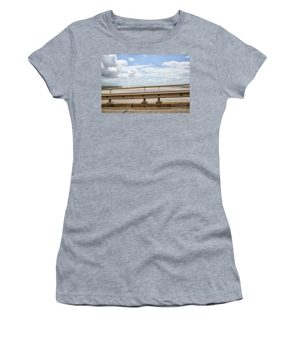 America Women's T-Shirt featuring the photograph Bridge and river by Patricia Hofmeester