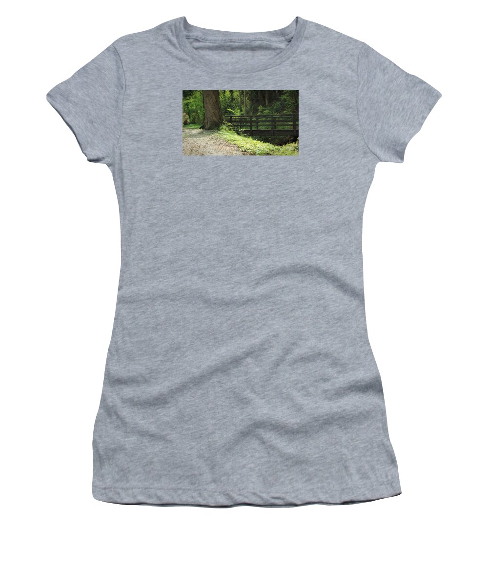 Bridge Women's T-Shirt featuring the photograph Bridge in Nature by Denis Bayrak