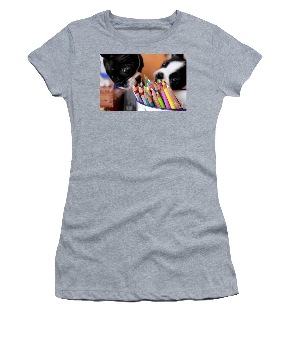 Animals Women's T-Shirt featuring the photograph Bright Points by Susan Herber