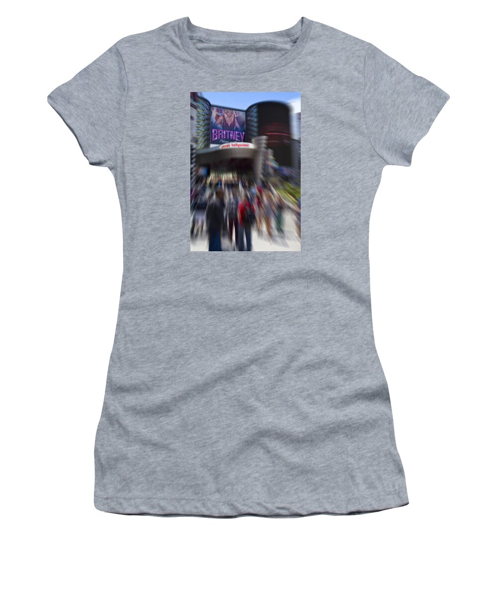 Britney Women's T-Shirt featuring the photograph Britney by Ricky Barnard