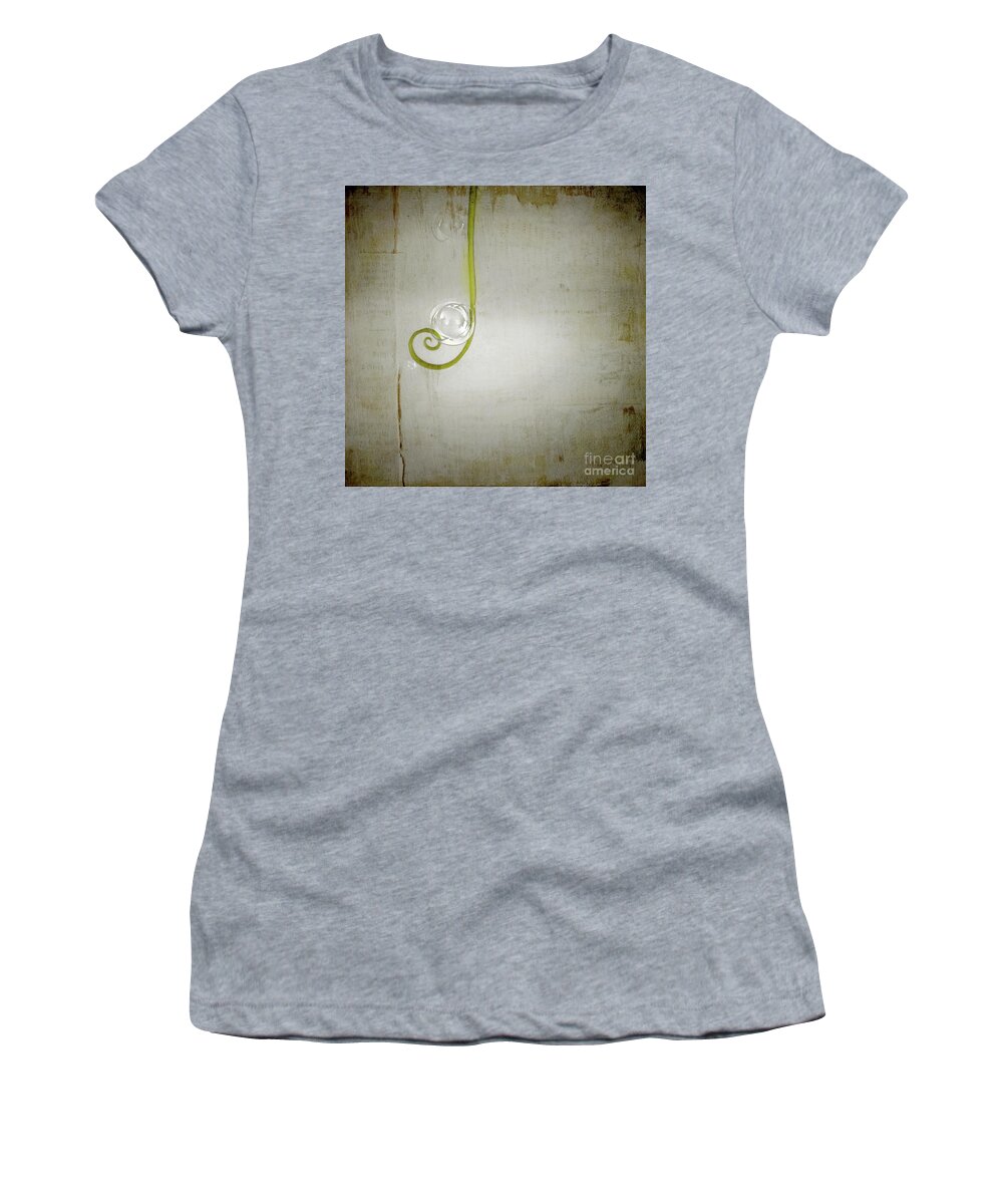 Bubble Women's T-Shirt featuring the digital art Bubbling - 02tt04a by Variance Collections
