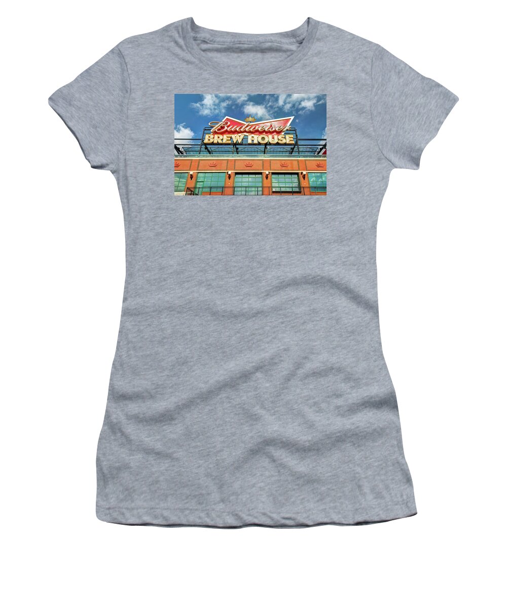 Brew House Women's T-Shirt featuring the photograph This Brew Is For You At The St Louis Ballpark by Gregory Ballos