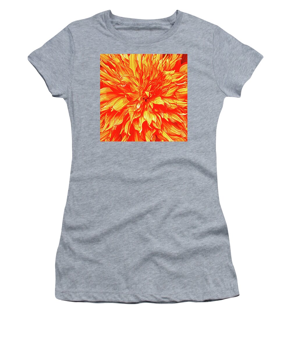Beautiful Women's T-Shirt featuring the photograph Burning love by Tim Abeln